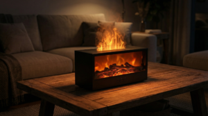 Aromatherapy Humidifier Living Room Ambiance Scene