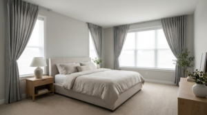 Electric Curtain Opener Bedroom Sleep Friendly Scene