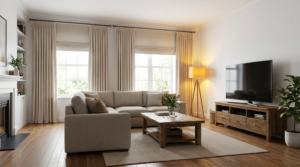 Electric Curtain Opener Living Room Smart Home Scene