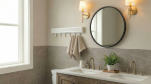 Foldable Wall Mounted Storage Rack Toilet Foldable Organizer Scene