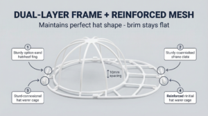 Hat Washer Secure Lock Clip Design