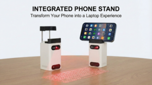 Projection Virtual Keyboard Integrated Device Stand