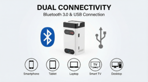 Projection Virtual Keyboard Office Scene Bluetooth USB Dual Connectivity