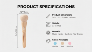 4 in 1 Makeup Brush Product Specifications