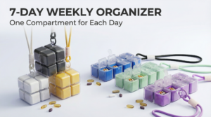 7 Day Portable Pill Organizer 7 Day Weekly Compartments 1