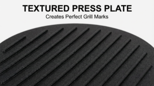 Burger Press Textured Press Plate for Grill Marks
