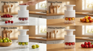 Cherry Pitter Fresh Fruit Preparation Scene