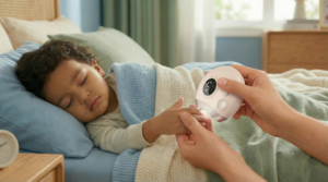 Electric Nail Clipper Kid Friendly Usage Scene