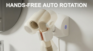 Hands Free Automatic Hair Dryer Stand Auto Rotation Feature