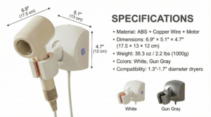 Hands Free Automatic Hair Dryer Stand Product Specifications