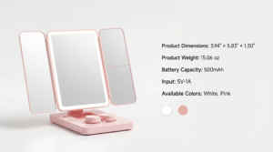 LED Foldable Makeup Mirror Product Specifications