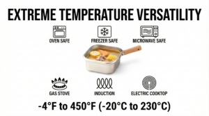 Multi Functional Deep Fryer Set Extreme Temperature Resistance Multi Cooktop Compatibility