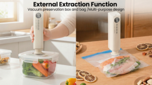 Multi Functional Vacuum Sealer External Suction Function