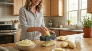 Multi Functional Vegetable Chopper Mashed Potato Prep Scene