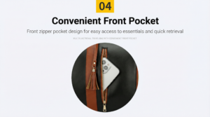 Multifunctional Travel Duffel Bag Front Zipper Pocket