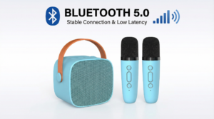 Portable Bluetooth Karaoke Speaker Set Bluetooth 5.0 Connectivity