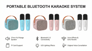 Portable Bluetooth Karaoke Speaker Set Key Selling Features