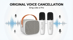 Portable Bluetooth Karaoke Speaker Set Vocal Cancel Feature