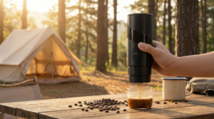 Portable Coffee Maker Camping Adventure Scene.jpg