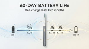 Portable Electric Toothbrush Long Lasting Battery Life