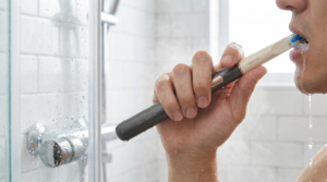 Portable Electric Toothbrush Shower Usage Scene