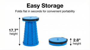 Portable Folding Stool Easy Storage Design