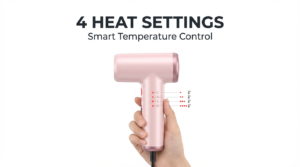 Portable Hair Dryer 4 Heat Settings
