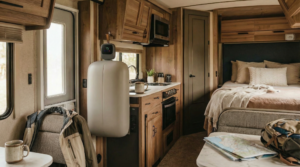 Portable Sterilizing Clothes Dryer RV Travel Scene