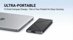 Tri Fold Wireless Touch Keyboard Slim Ultra Portable