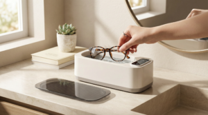 Ultrasonic Cleaner Eyeglasses Sunglasses Cleaning Scene