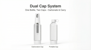 Sparkling Water Soda Maker Dual Lids for Single Bottle